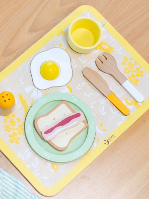 Classic World CLASSIC WORLD Drewniany Zestaw Śniadaniowy 13 el.