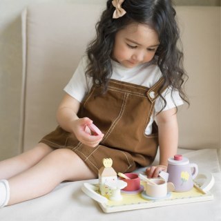 Classic World CLASSIC WORLD Drewniany Zestaw do Herbaty i Deserów 14 el.