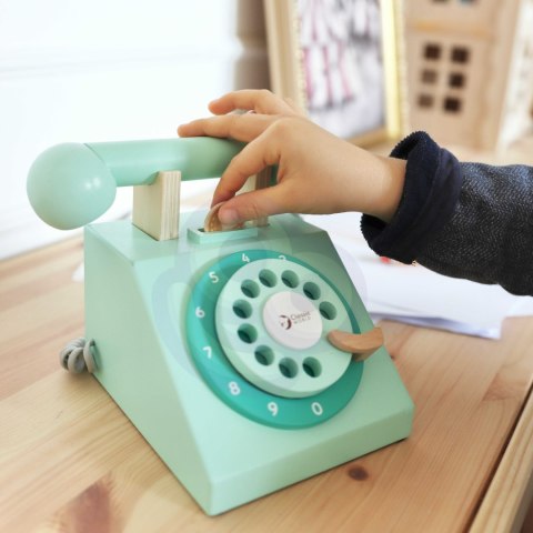 Classic World CLASSIC WORLD Klasyczny Drewniany Telefon dla Dzieci 4 el.