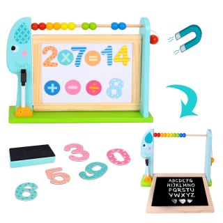 Tooky Toy TOOKY TOY Edukacyjna Tablica Na Biurko + 18 magnetycznych elementów