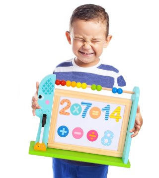 Tooky Toy TOOKY TOY Edukacyjna Tablica Na Biurko + 18 magnetycznych elementów