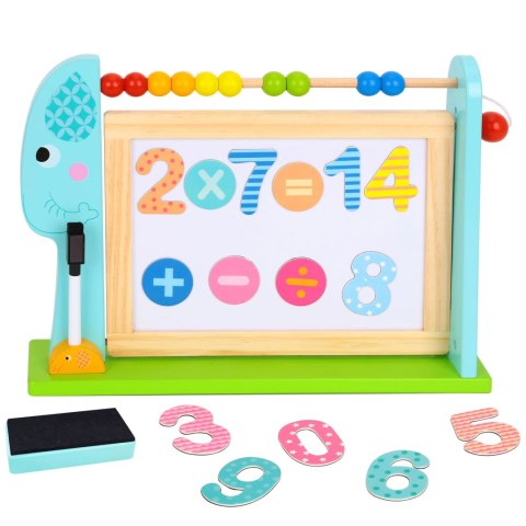 Tooky Toy TOOKY TOY Edukacyjna Tablica Na Biurko + 18 magnetycznych elementów