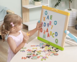 Viga Toys VIGA Drewniany Zestaw Magnetyczny Literki i cyferki