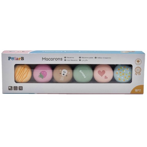 Viga Toys VIGA PolarB Drewniane Ciastka Ciasteczka Cukiernia Zestaw Makaroników