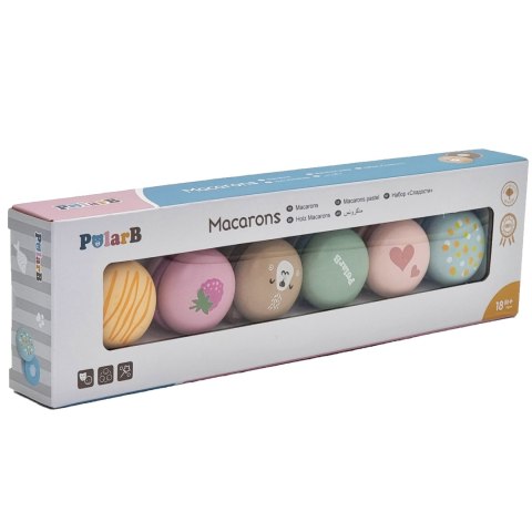 Viga Toys VIGA PolarB Drewniane Ciastka Ciasteczka Cukiernia Zestaw Makaroników