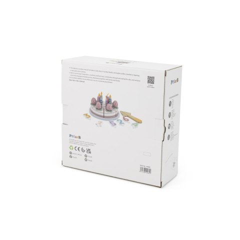 Viga Toys VIGA PolarB Drewniane Ciasto Tort Urodzinowy do Krojenia