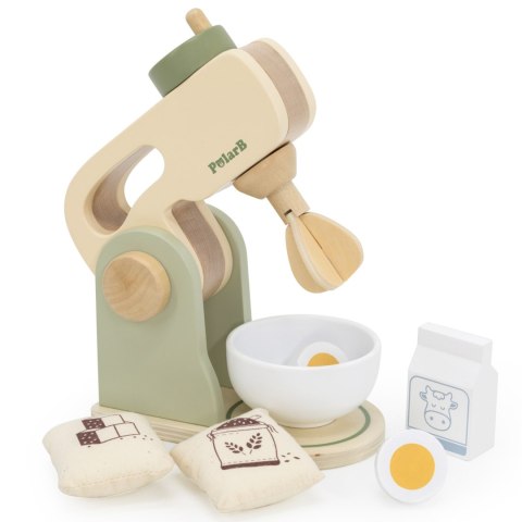 Viga Toys VIGA PolarB Drewniany Mikser Kuchenny Zielony + Akcesoria