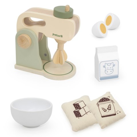 Viga Toys VIGA PolarB Drewniany Mikser Kuchenny Zielony + Akcesoria