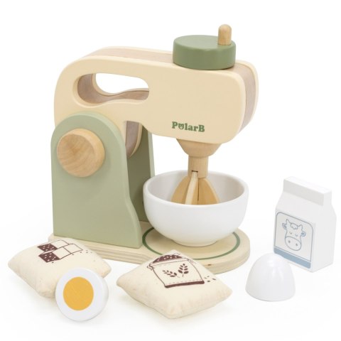 Viga Toys VIGA PolarB Drewniany Mikser Kuchenny Zielony + Akcesoria