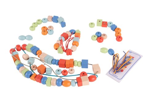 Classic World CLASSIC WORLD Drewniane Koraliki Do Nawlekania 96 elementów