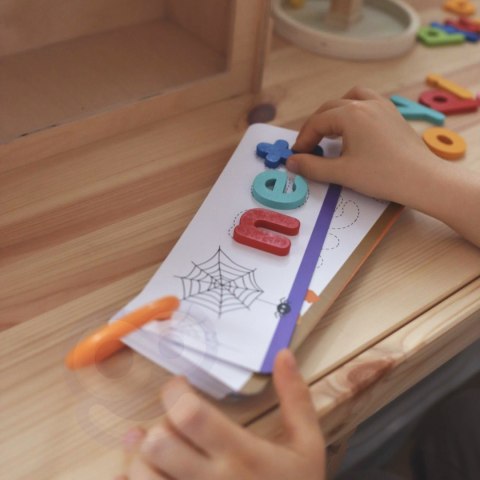 Tooky Toy TOOKY TOY Puzzle Alfabet Montessori Nauka Literek Słów Zwierzątka 57 el.