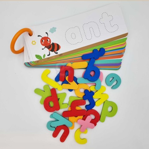 Tooky Toy TOOKY TOY Puzzle Alfabet Montessori Nauka Literek Słów Zwierzątka 57 el.