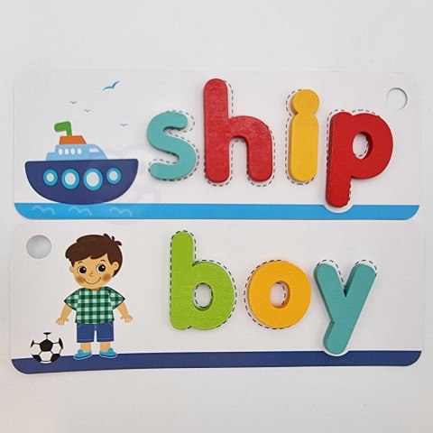 Tooky Toy TOOKY TOY Puzzle Alfabet Montessori Nauka Literek Słów Zwierzątka 57 el.