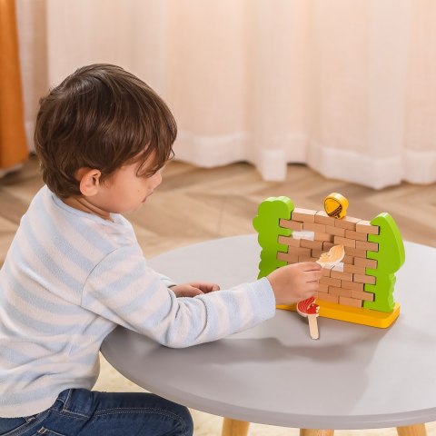 Viga Toys VIGA Drewniana Gra Zręcznościowa Spadający Żołądź Układanka