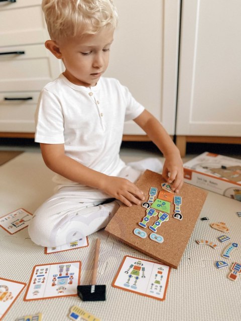 Viga Toys VIGA Drewniana Przybijanka Roboty 45 elementów Montessori
