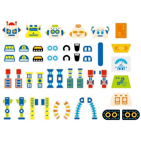 Viga Toys VIGA Drewniana Przybijanka Roboty 45 elementów Montessori