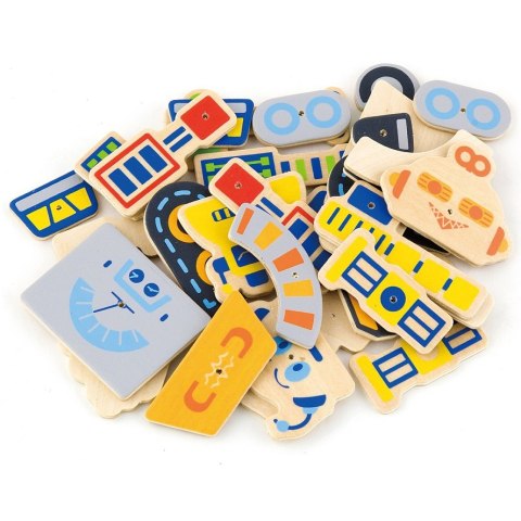 Viga Toys VIGA Drewniana Przybijanka Roboty 45 elementów Montessori