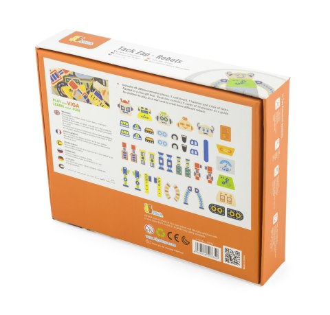 Viga Toys VIGA Drewniana Przybijanka Roboty 45 elementów Montessori
