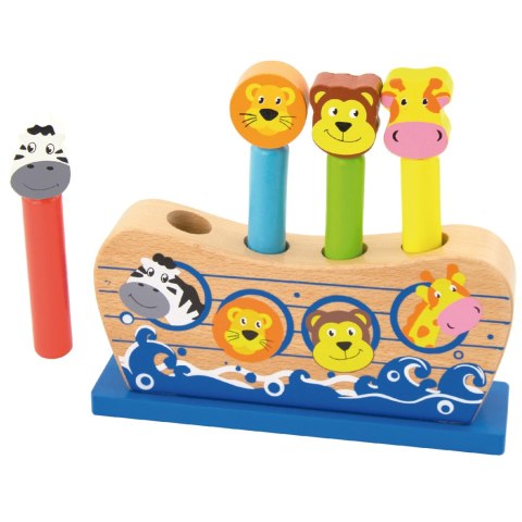 Viga Toys VIGA Drewniane Skaczące Zwierzątka Arka Noego