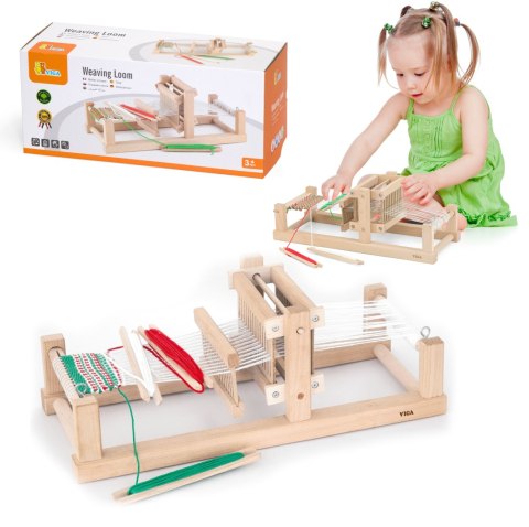 Viga Toys VIGA Krosno Tkackie Warsztat Tkacki Drewniany Certyfikat FSC