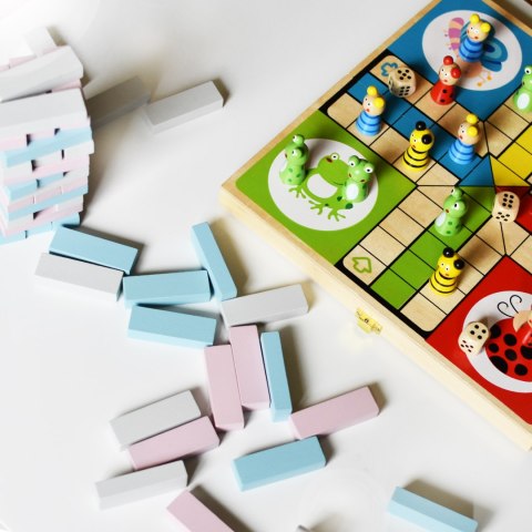 Viga Toys VIGA PolarB Drewniana Gra Wieża Układanka Pastelowa