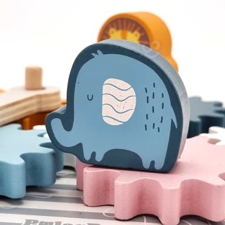 Viga Toys VIGA PolarB Drewniane Koła Zębate ze zwierzątkami