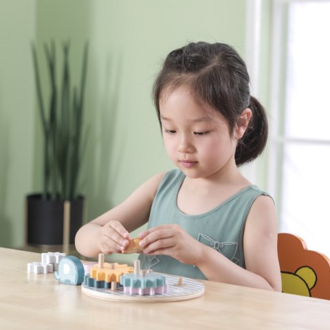 Viga Toys VIGA PolarB Drewniane Koła Zębate ze zwierzątkami