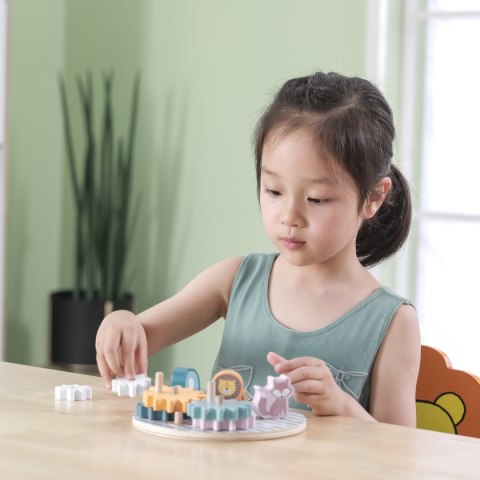 Viga Toys VIGA PolarB Drewniane Koła Zębate ze zwierzątkami