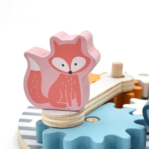 Viga Toys VIGA PolarB Drewniane Koła Zębate ze zwierzątkami