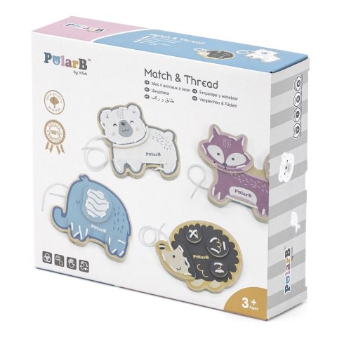 Viga Toys VIGA PolarB Przeplatanka Sznurowanka Zwierzęta