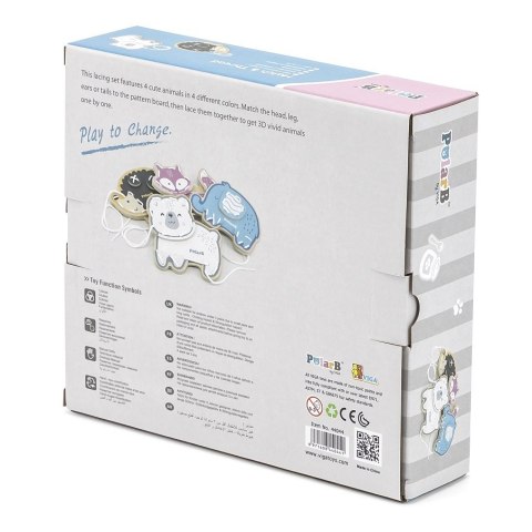 Viga Toys VIGA PolarB Przeplatanka Sznurowanka Zwierzęta