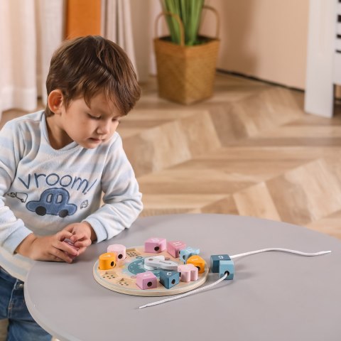 Viga Toys VIGA PolarB Sorter Kształtów Zegar nawlekanka Montessori
