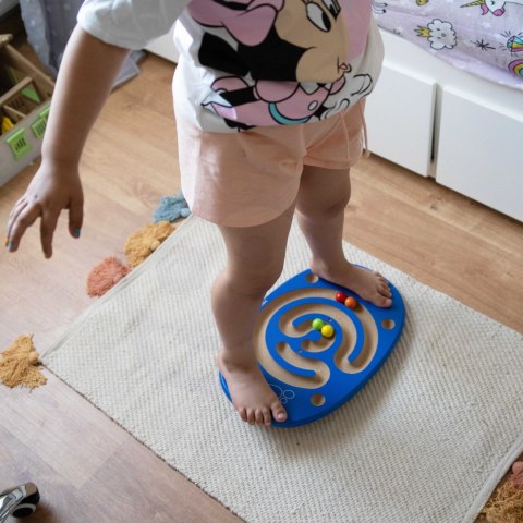 Viga Toys VIGA Sensoryczna Drewniana Deska do balansowania z labiryntem