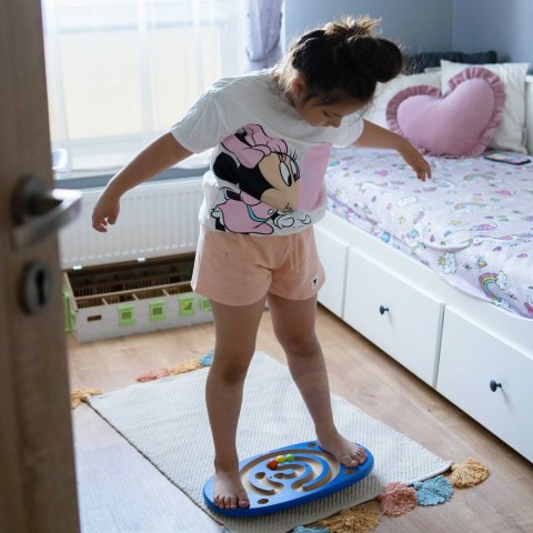 Viga Toys VIGA Sensoryczna Drewniana Deska do balansowania z labiryntem