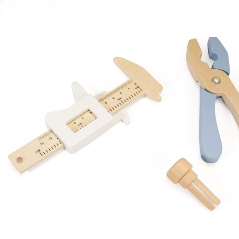 Classic World CLASSIC WORLD Drewniany Warsztat Narzędziowy z Tablicą Kredową 27 el.