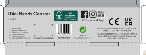 Classic World CLASSIC WORLD Pętla Motoryczna Logiczna Przeplatanka Edukacyjna Labirynt dla Dzieci 1 szt.