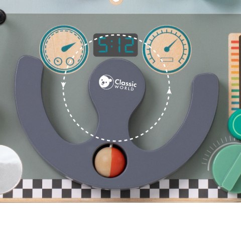 Classic World CLASSIC WORLD Tablica Manipulacyjna Wielofunkcyjna 6w1 Podróżowanie