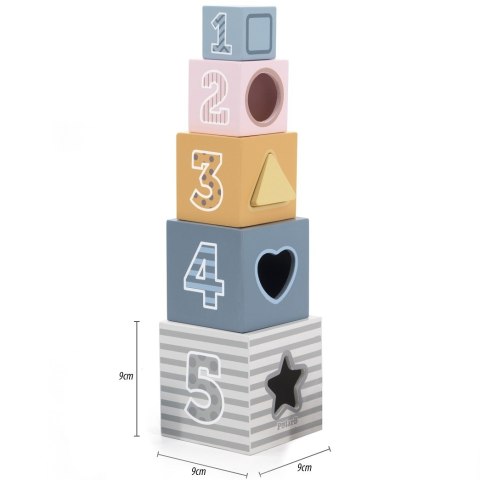 Viga Toys VIGA PolarB Piramidka Układanka edukacyjna Sorter Kostki Klocki