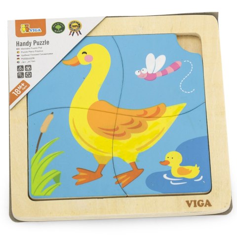Viga Toys VIGA Poręczne Drewniane Puzzle Kaczuszka