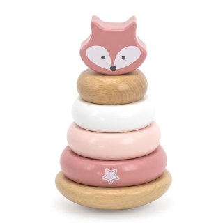 Viga Toys VIGA PolarB Drewniana Piramidka Edukacyjna - Lisek