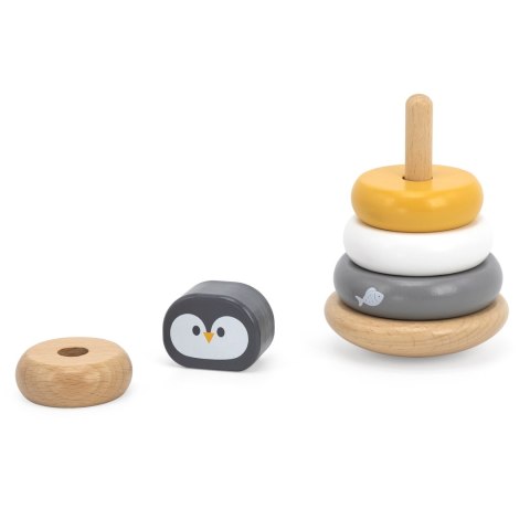 Viga Toys VIGA PolarB Drewniana Piramidka Edukacyjna - Pingwinek