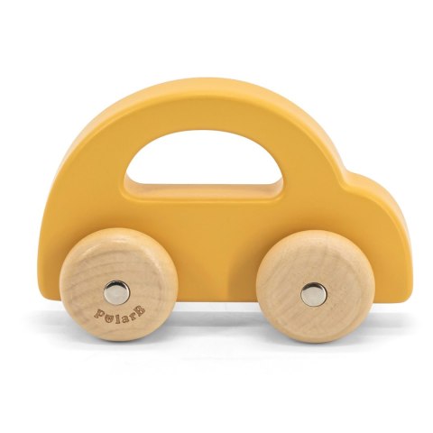 Viga Toys VIGA PolarB Drewniany Samochodzik do Pchania Żółty