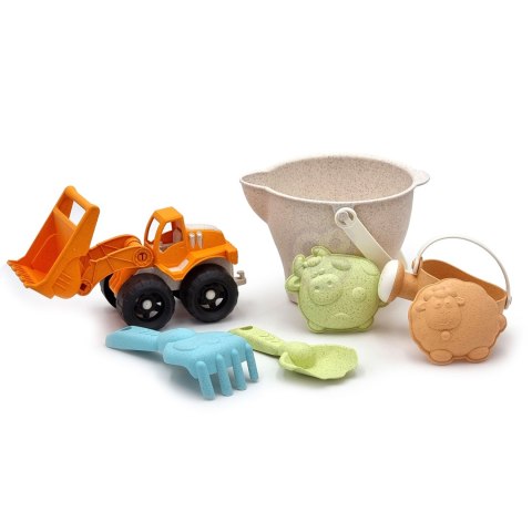Woopie Let's Go Green WOOPIE GREEN Zestaw do Piasku + Koparka w Wiaderku 7 el. BIODEGRADOWALNY ORGANICZNY MATERIAŁ Woopie Let's Go Green WOOPIE GREEN Zestaw do Piasku + Koparka w Wiaderku 7 el. BIODEGRADOWALNY ORGANICZNY MATERIAŁ