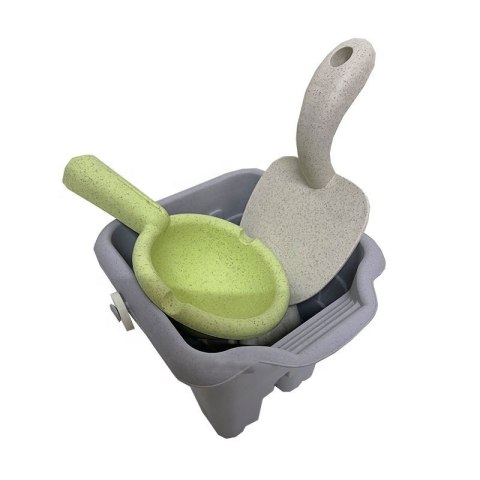 Woopie Let's Go Green WOOPIE GREEN Zestaw do Piasku w Wiaderku Wieża 8 el. BIODEGRADOWALNY ORGANICZNY MATERIAŁ