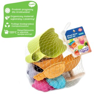 Woopie Let's Go Green WOOPIE GREEN Zestaw do Piasku z Pazurami 7 el. BIODEGRADOWALNY ORGANICZNY MATERIAŁ