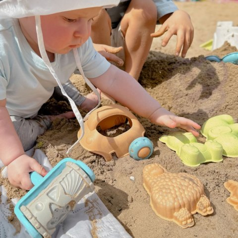Woopie Let's Go Green WOOPIE GREEN Zestaw do Piasku z Wiaderkiem i Samochodzikiem 10 el. BIODEGRADOWALNY ORGANICZNY MATERIAŁ
