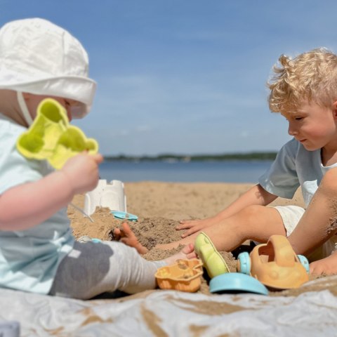 Woopie Let's Go Green WOOPIE GREEN Zestaw do Piasku z Wiaderkiem i Samochodzikiem 10 el. BIODEGRADOWALNY ORGANICZNY MATERIAŁ