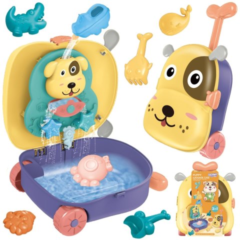 Woopie WOOPIE Zestaw do Piasku 3w1 Walizka Piesek + Zabawka Wodna