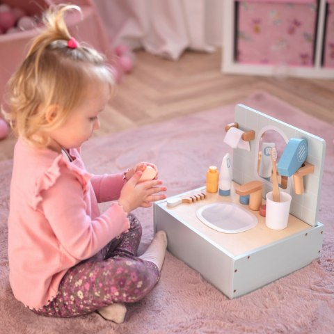 Tooky Toy TOOKY TOY Toilet Bathroom Toaleta Drewniana Łazienka z Akcesoriami