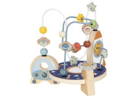 TOOKY TOY Drewniana Rakieta Pętla Motoryczna Labirynt TOOKY TOY Drewniana Rakieta Pętla Motoryczna Labirynt